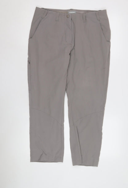 Rohan Women's Grey Cargo Trousers Size 12