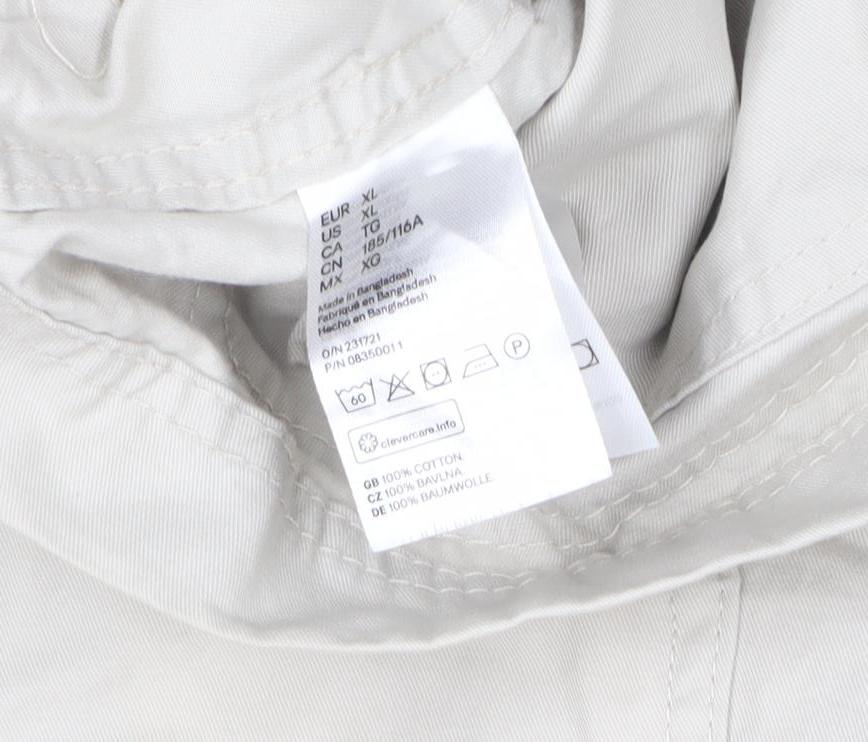 Mens UK Size XL H&M Beige Basic Jacket