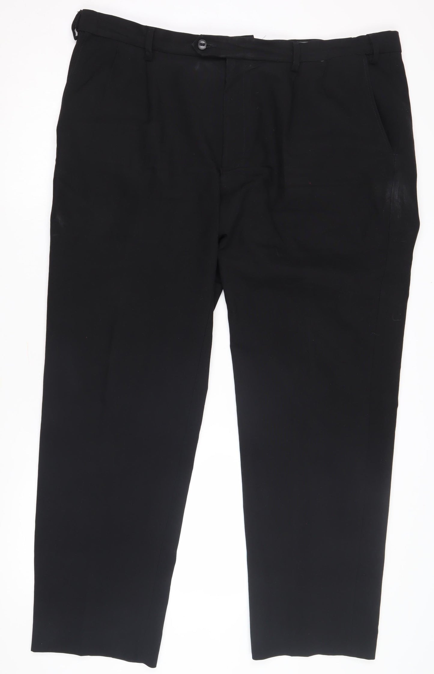 Marks and Spencer Men's Black L Regular Trousers