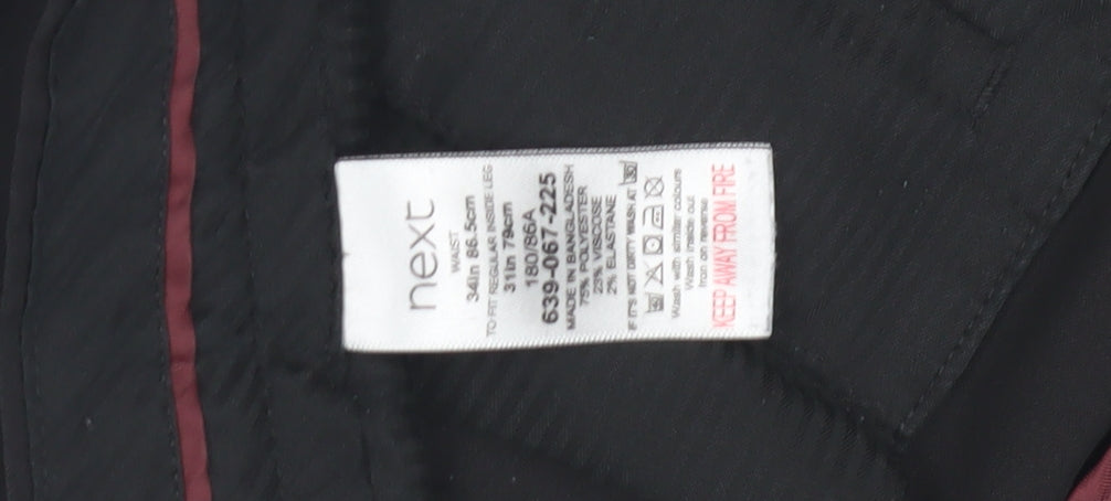 Next Men's Black Dress Pants 34 Waist Size