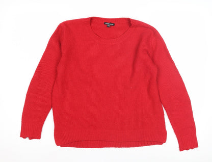 Womens UK Size 8 Warehouse Red Pullover Jumper