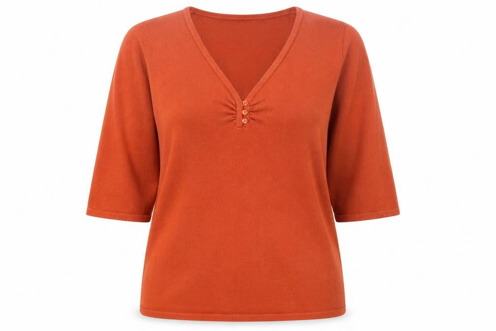Womens UK Size 14 BHS Orange Pullover Jumper