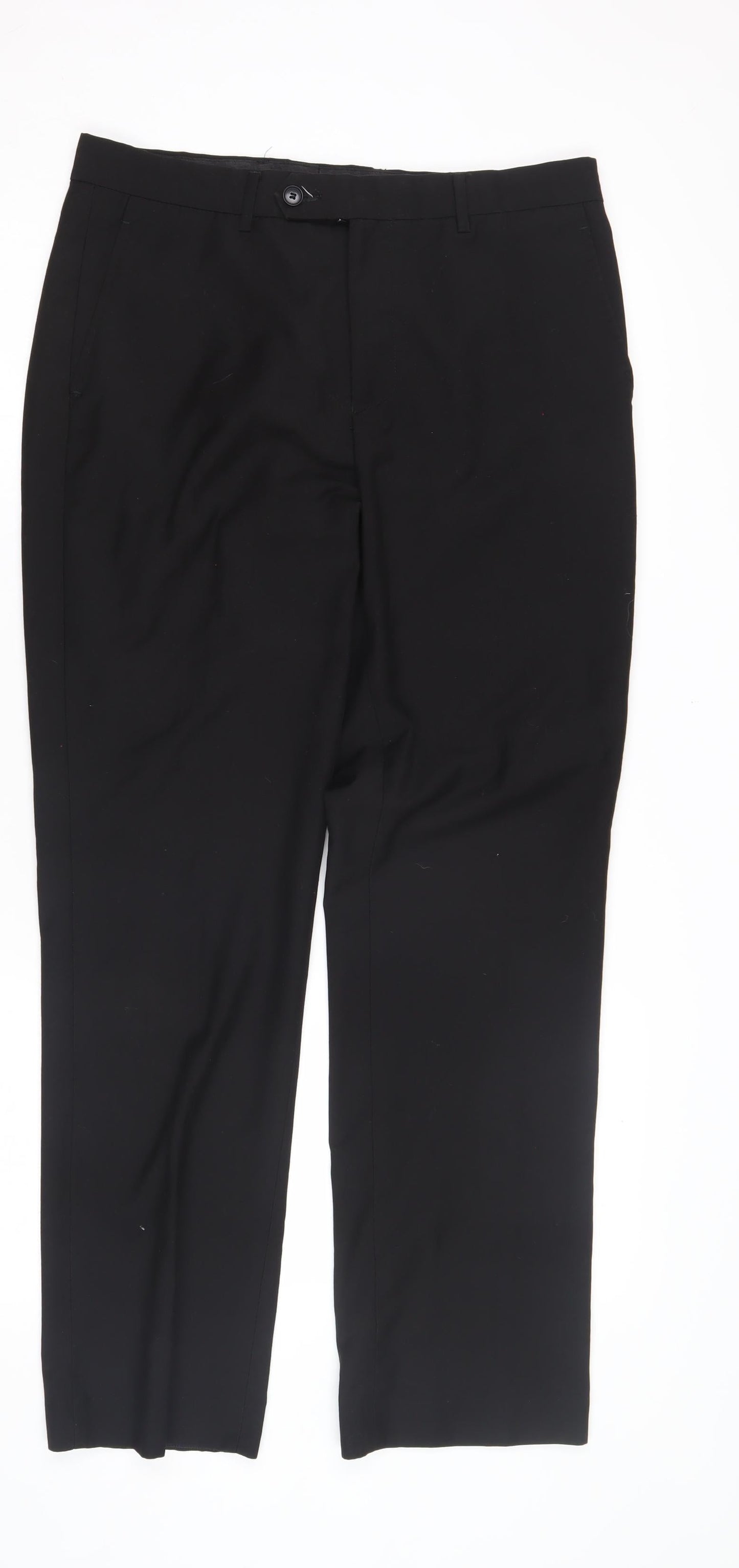Mens UK Size 32 Butler & Webb Regular Fit Business Black Trousers