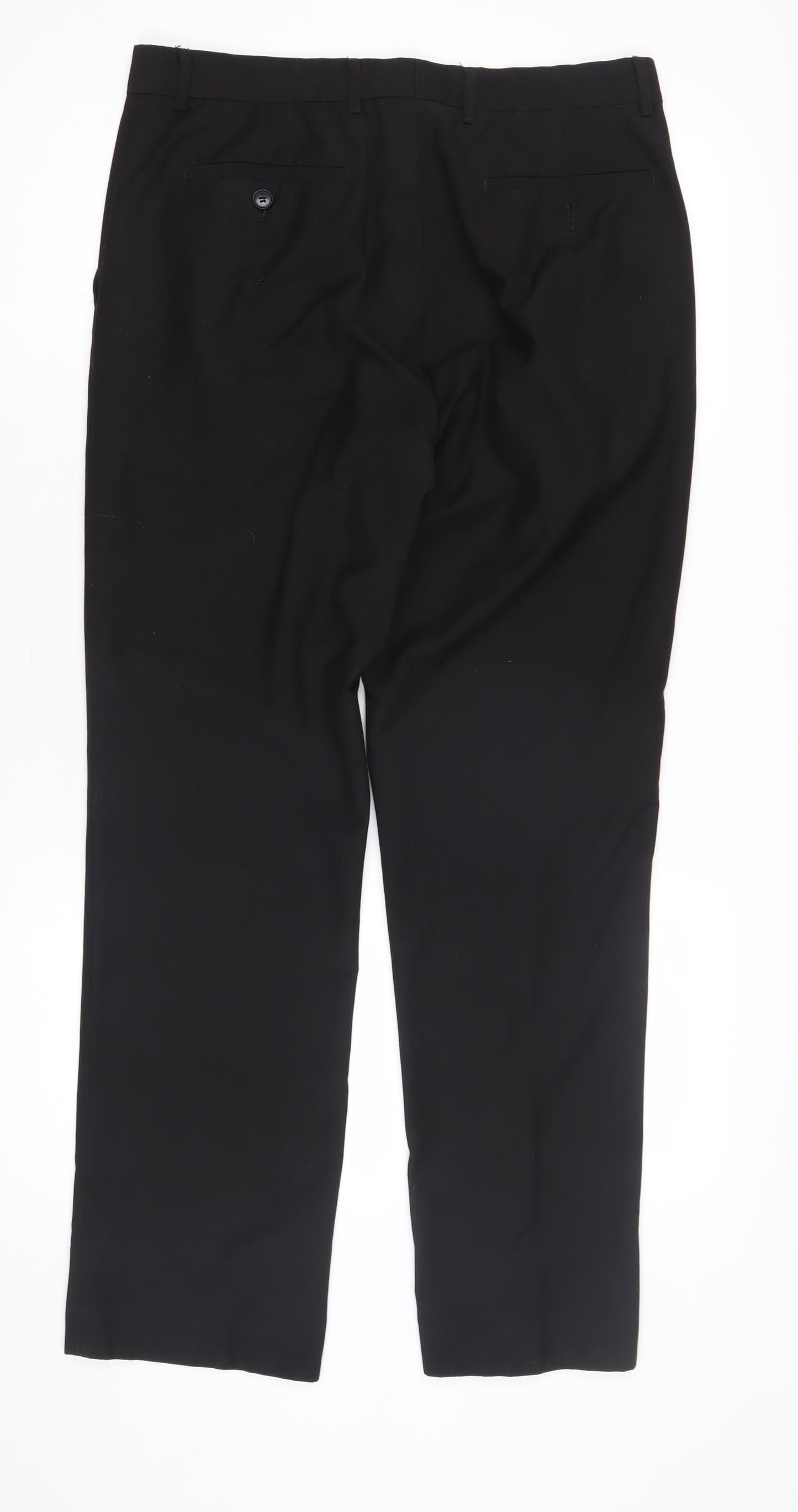 Mens UK Size 32 Butler & Webb Regular Fit Business Black Trousers