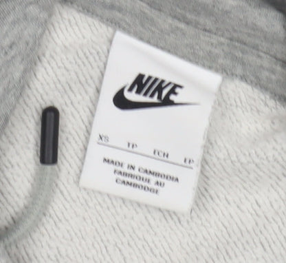 Nike Women's Grey Pullover Hoodie XS - Sports & Casual