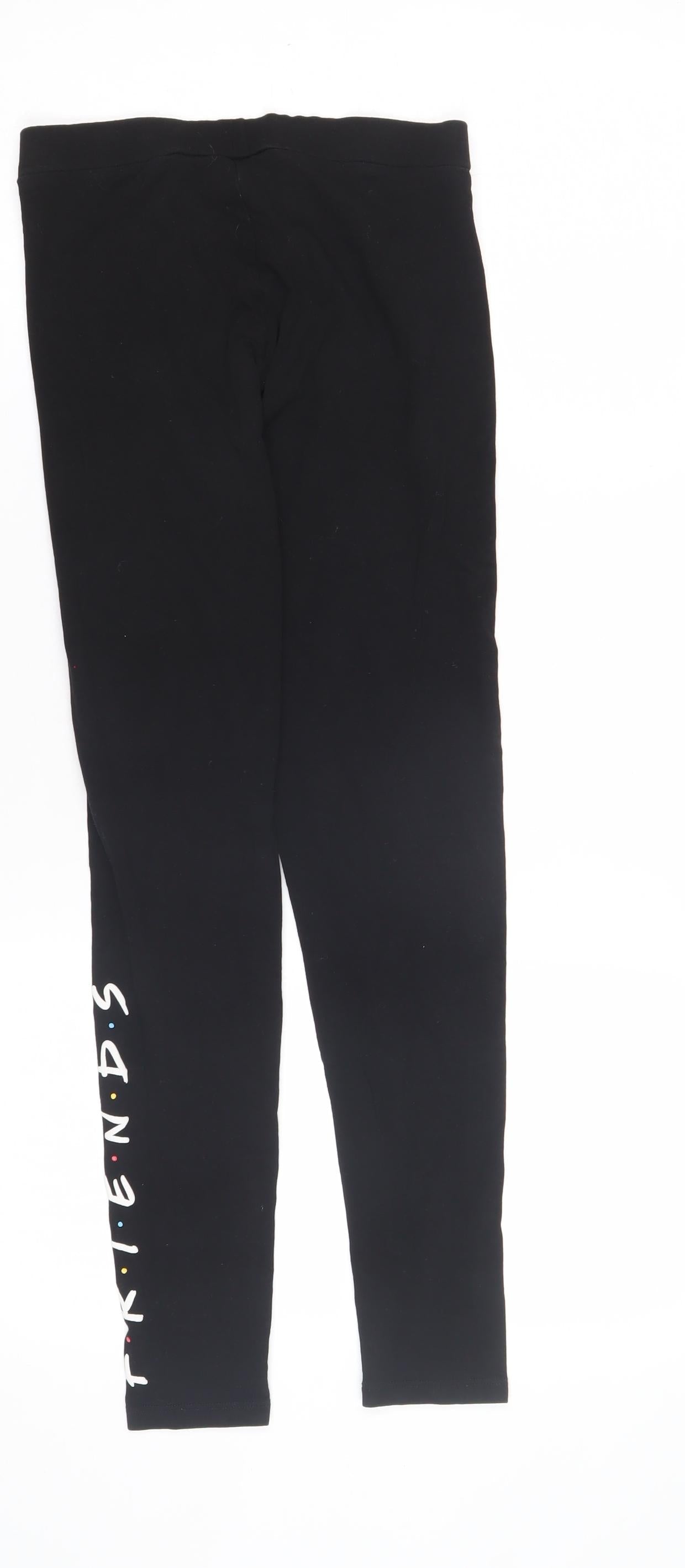 Primark Girls Black Friends Leggings 11-12 Years TV Theme