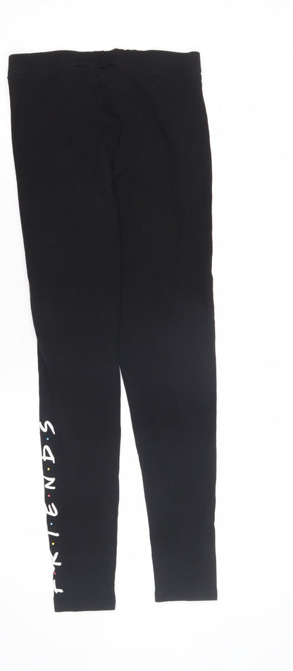 Primark Girls Black Friends Leggings 11-12 Years TV Theme