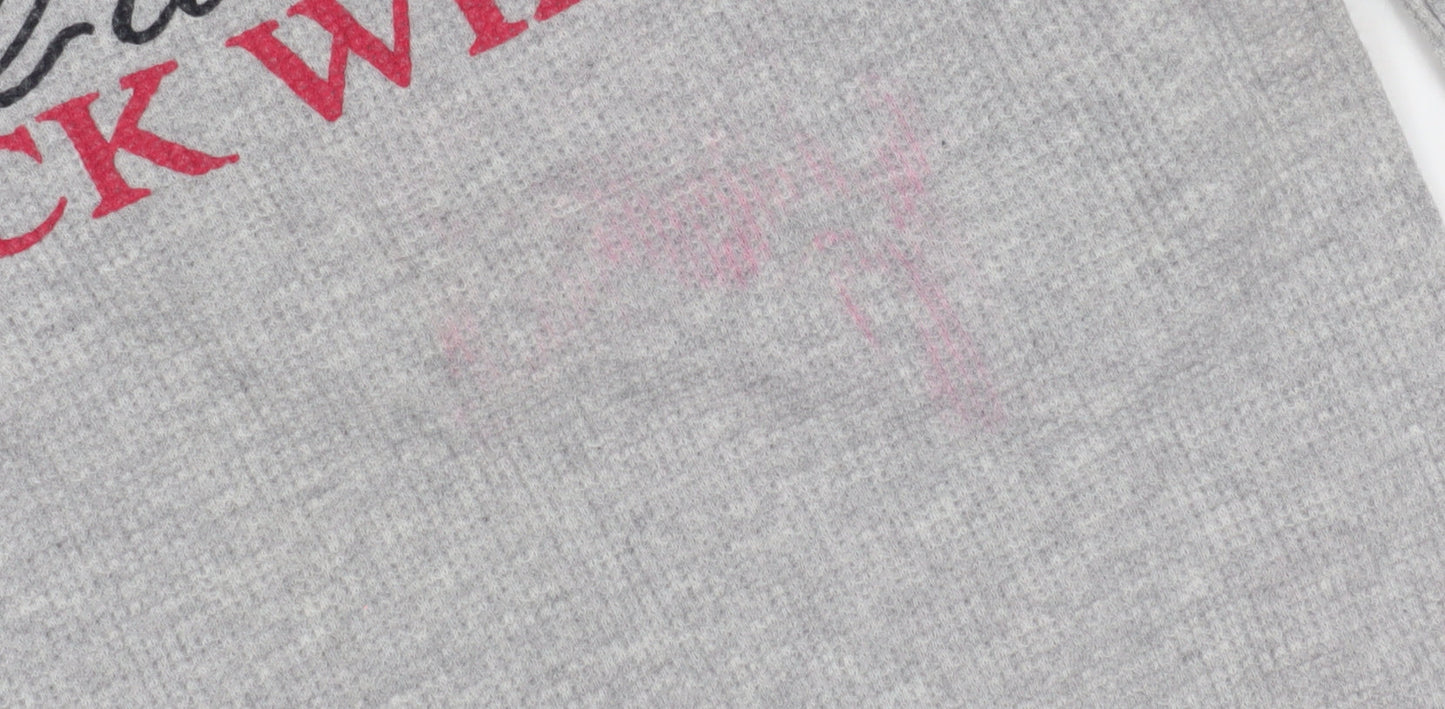 Jack Wills Women's Grey Long Sleeve Slim T-Shirt