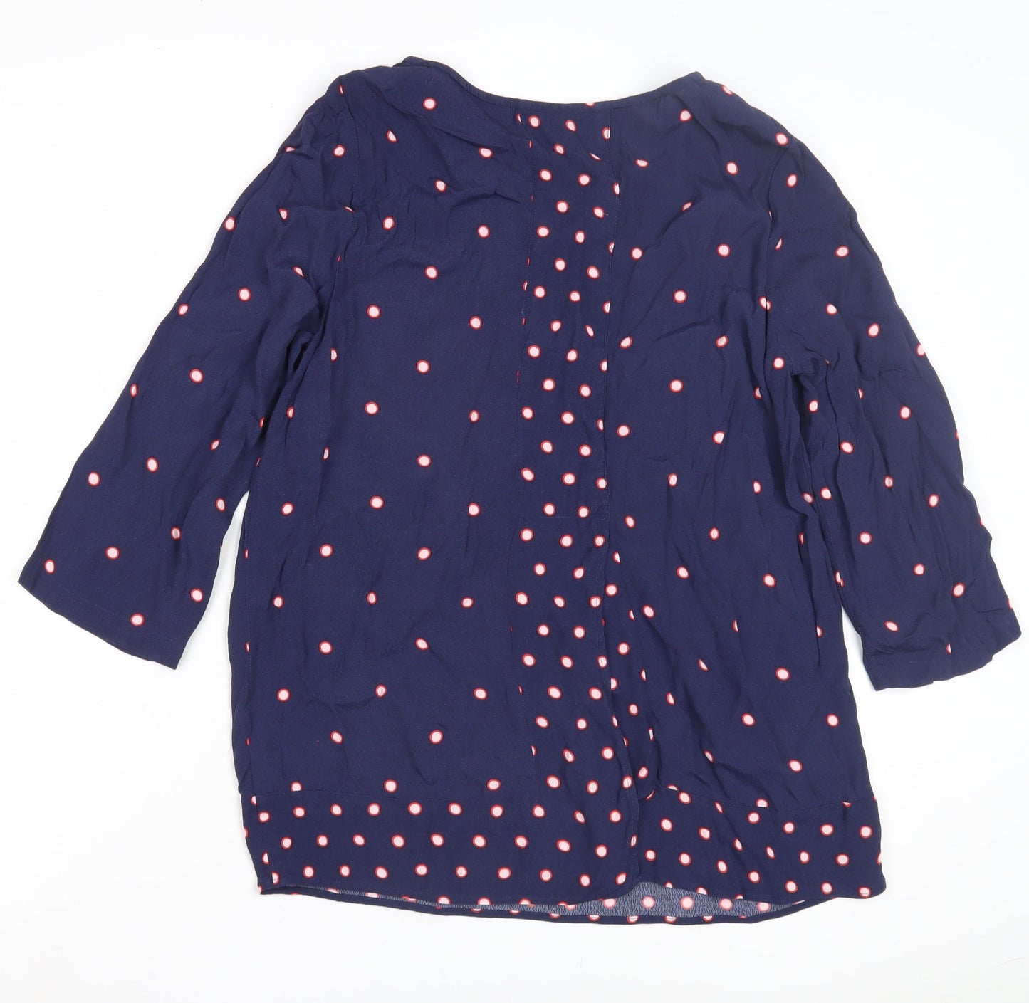 Womens UK Size 12 Joules Blue Basic Blouse