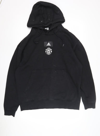Adidas Men's Black L Pullover Hoodie Football