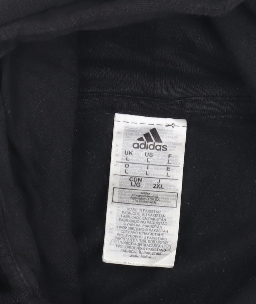 Adidas Men's Black L Pullover Hoodie Football