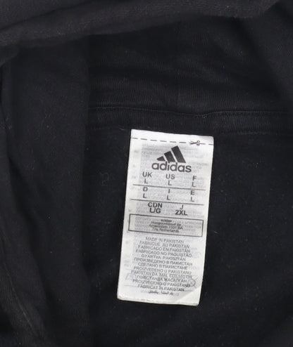 Adidas Men's Black L Pullover Hoodie Football
