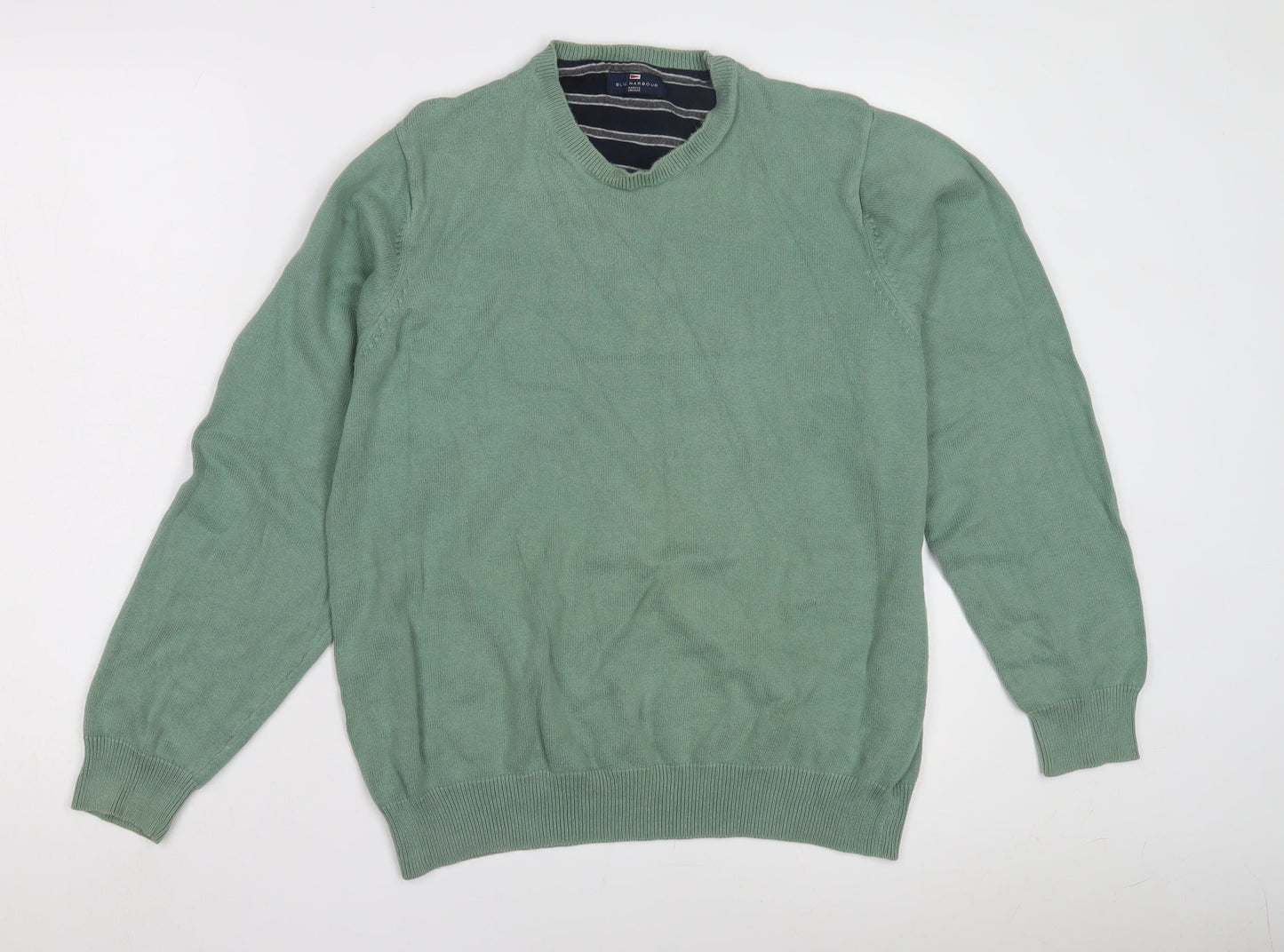 Marks and Spencer Green Men's Pullover Jumper, Large