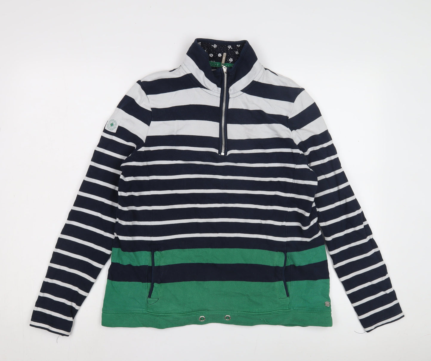 Maine New England Women's Striped Sweatshirt Size 14