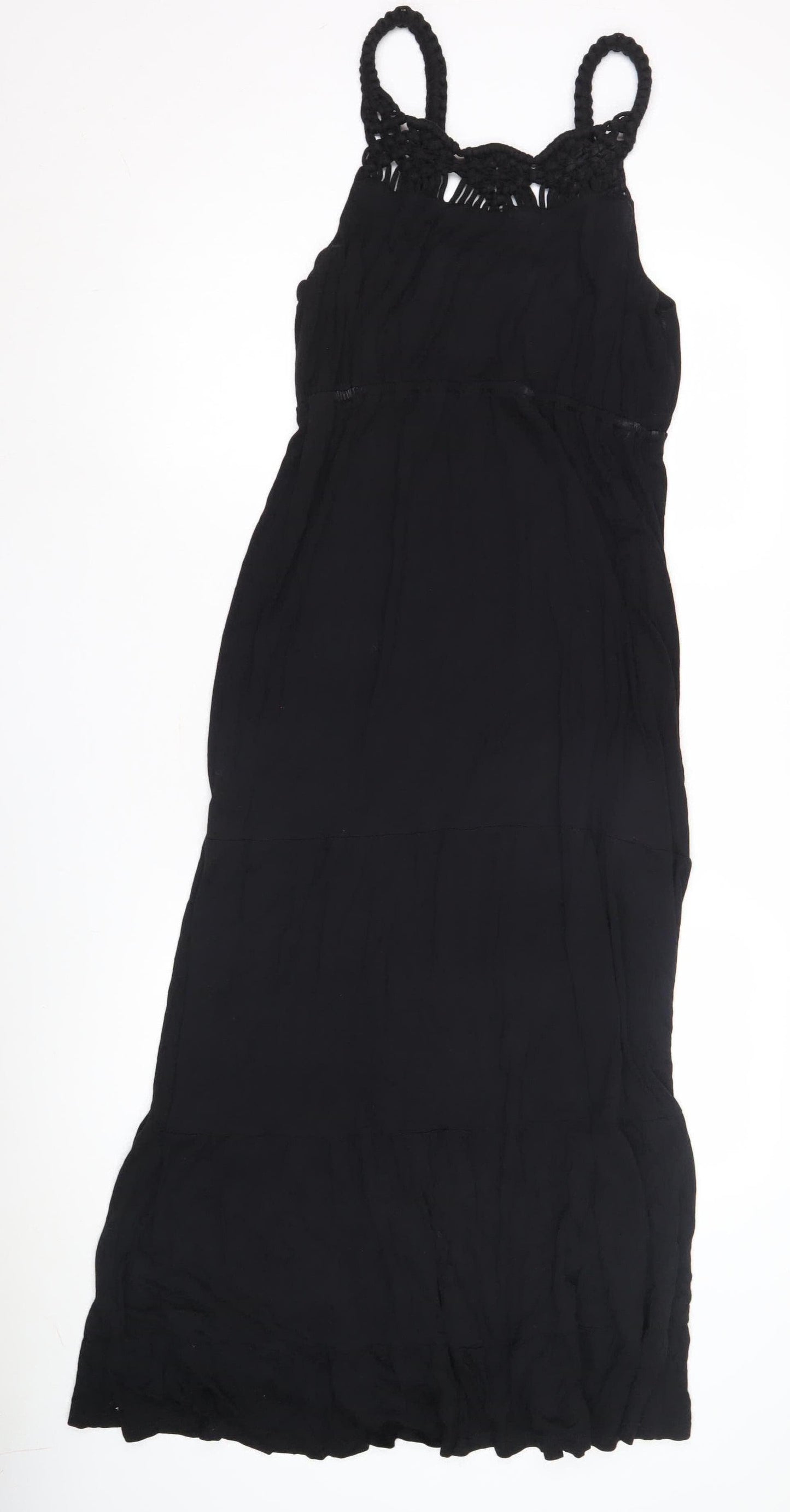 Next Women’s Black Maxi Dress, Size 8, Summer Casual