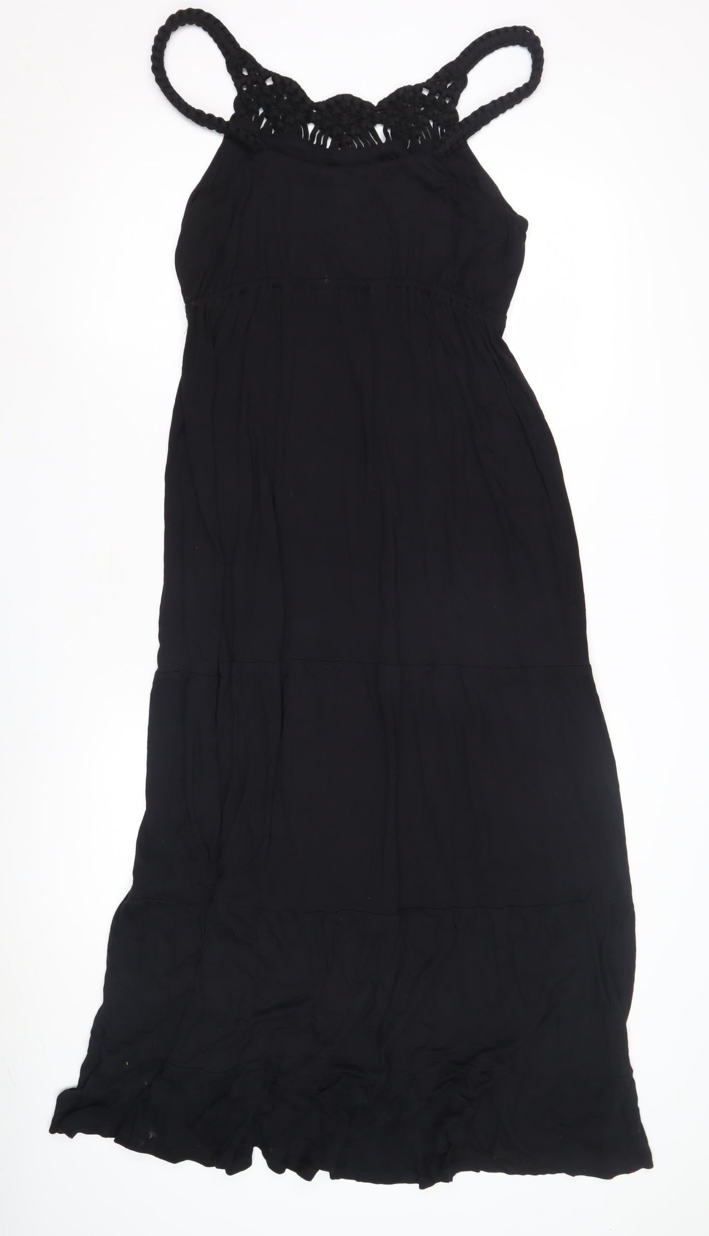 Next Women’s Black Maxi Dress, Size 8, Summer Casual