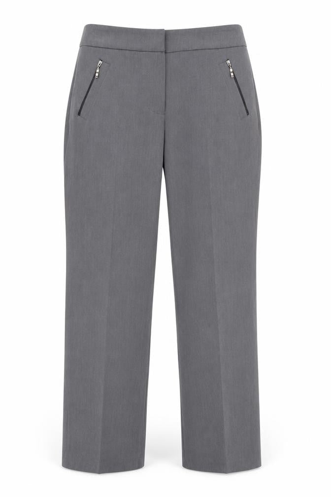 Womens UK Size 10 BHS Regular Fit Business Grey Trousers