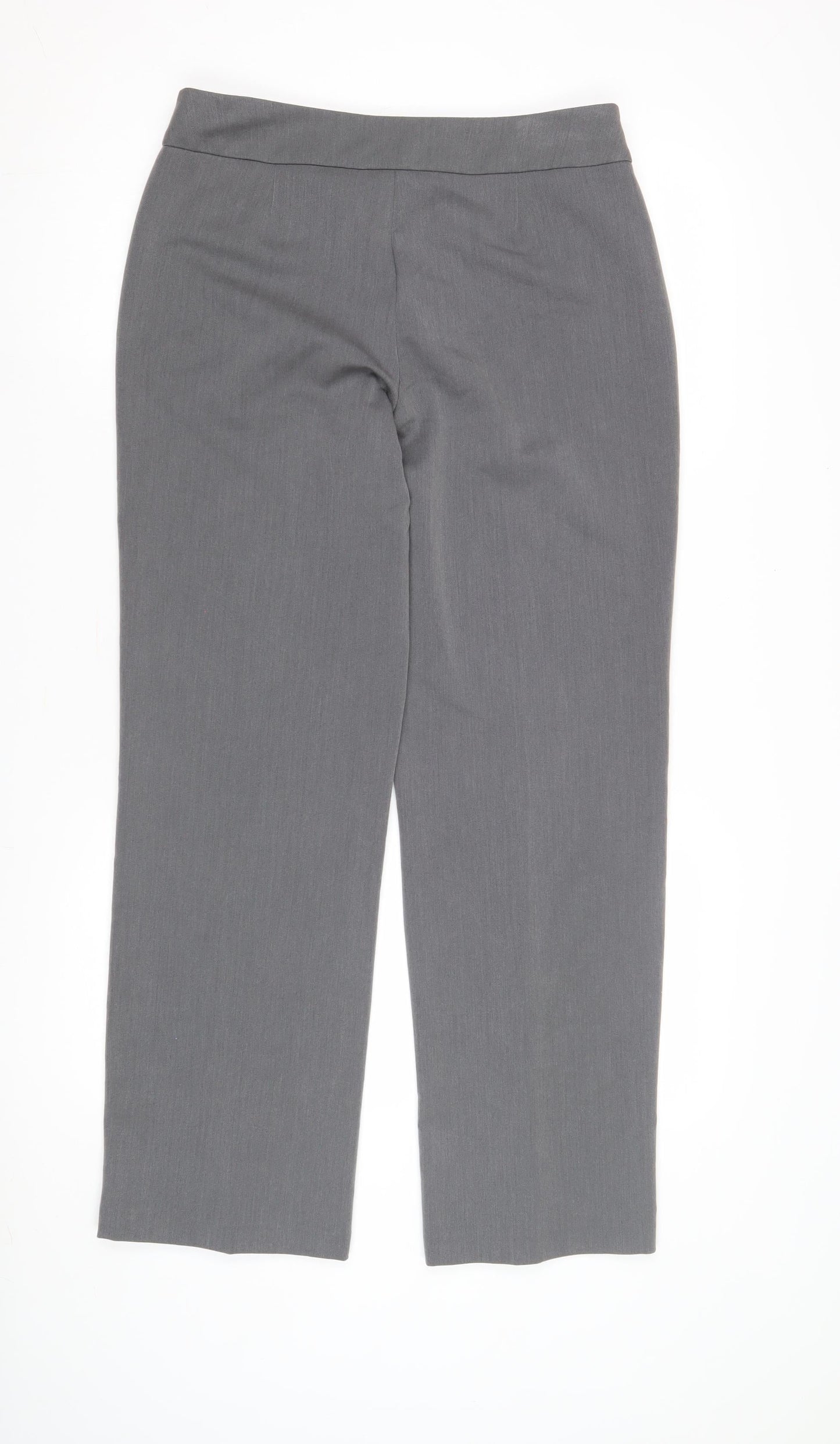 Womens UK Size 10 BHS Regular Fit Business Grey Trousers