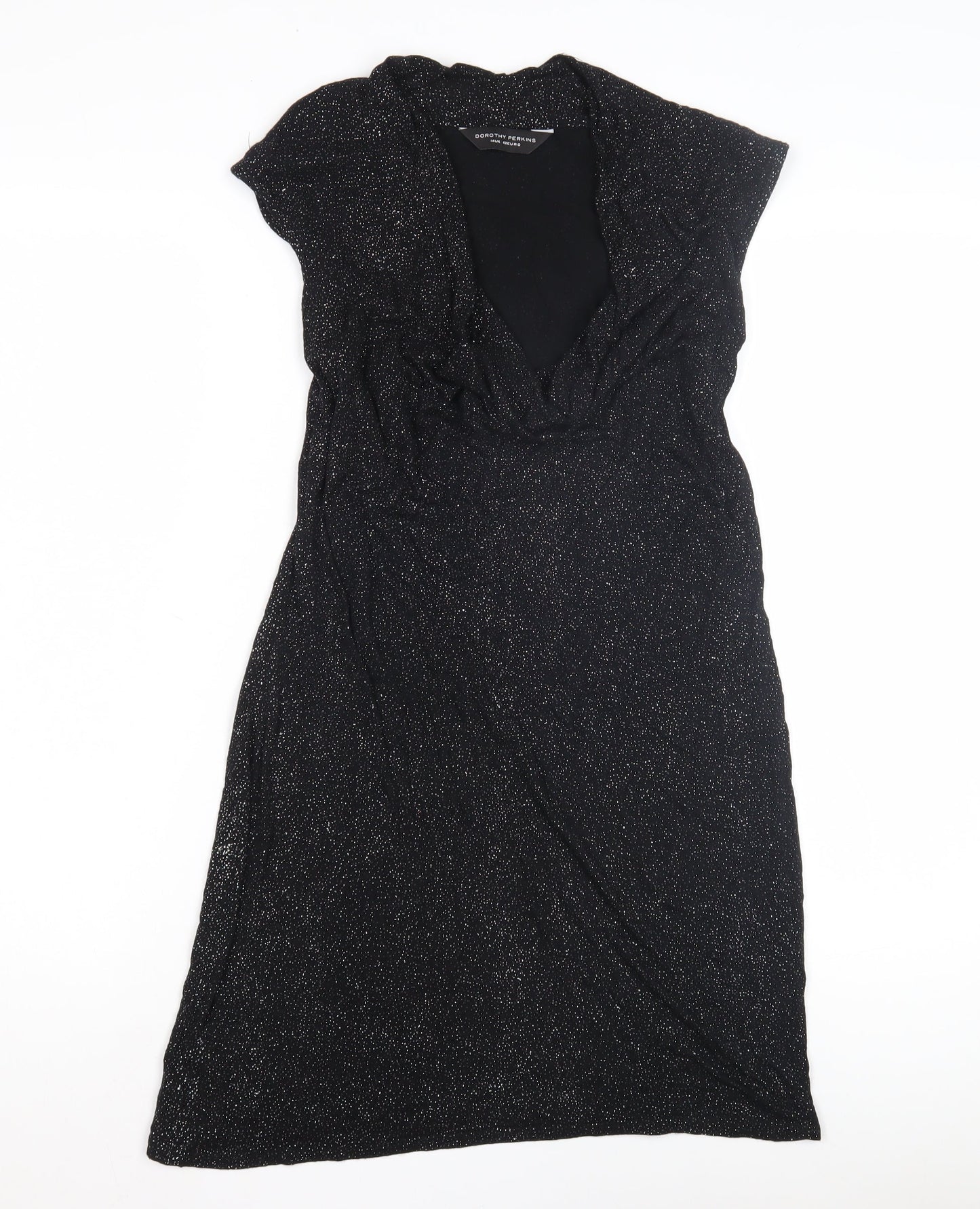 Dorothy Perkins Women's Black Glitter Dress