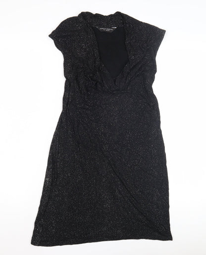 Dorothy Perkins Women's Black Glitter Dress