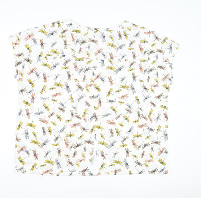 Womens UK Size 20 Marks and Spencer Multicoloured Basic T-Shirt