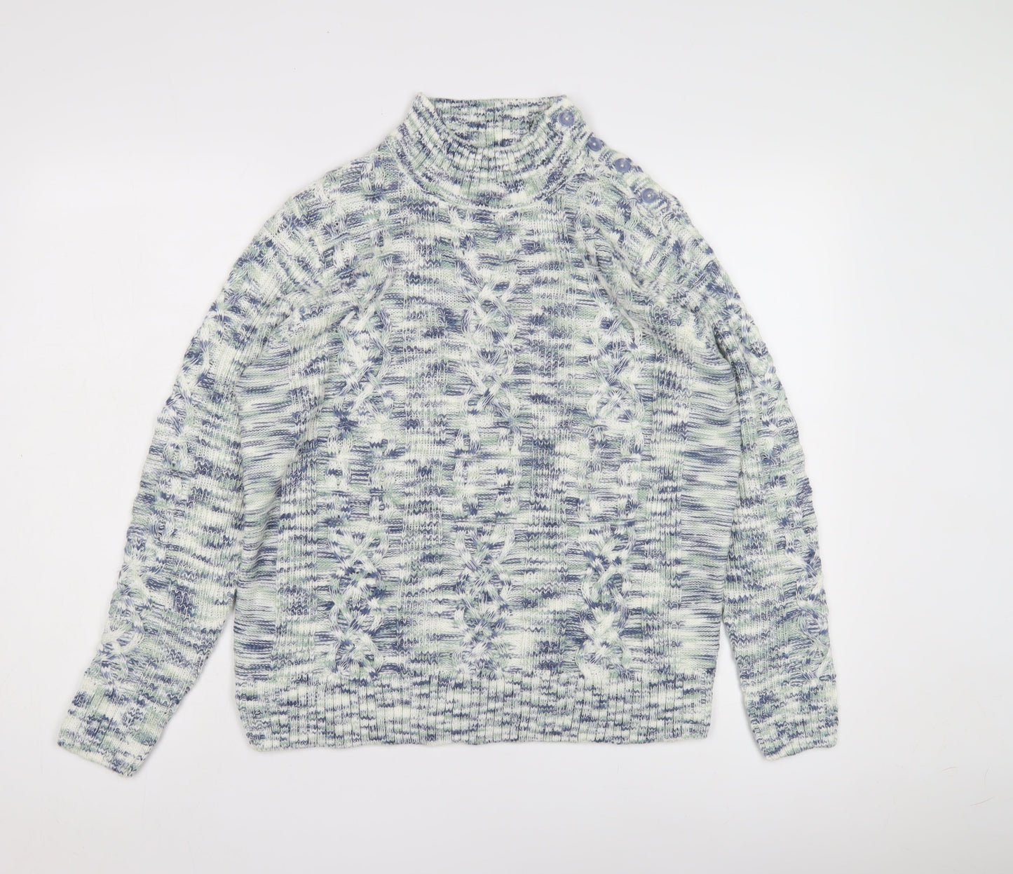 Womens UK Size M ISLE Multicoloured Pullover Jumper