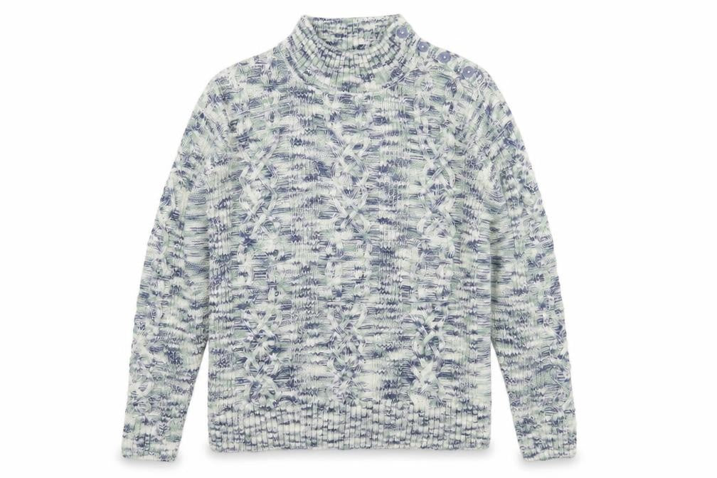 Womens UK Size M ISLE Multicoloured Pullover Jumper