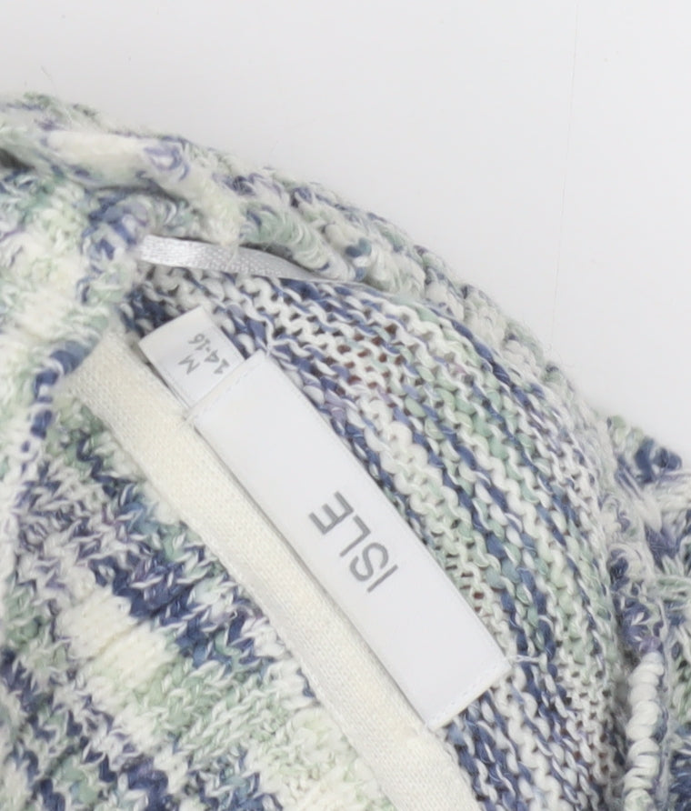 Womens UK Size M ISLE Multicoloured Pullover Jumper