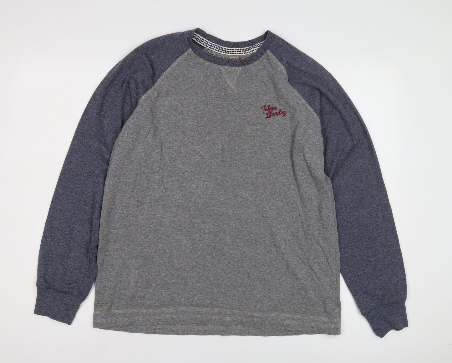 Tokyo Laundry Men's Grey Colourblock XL T-Shirt