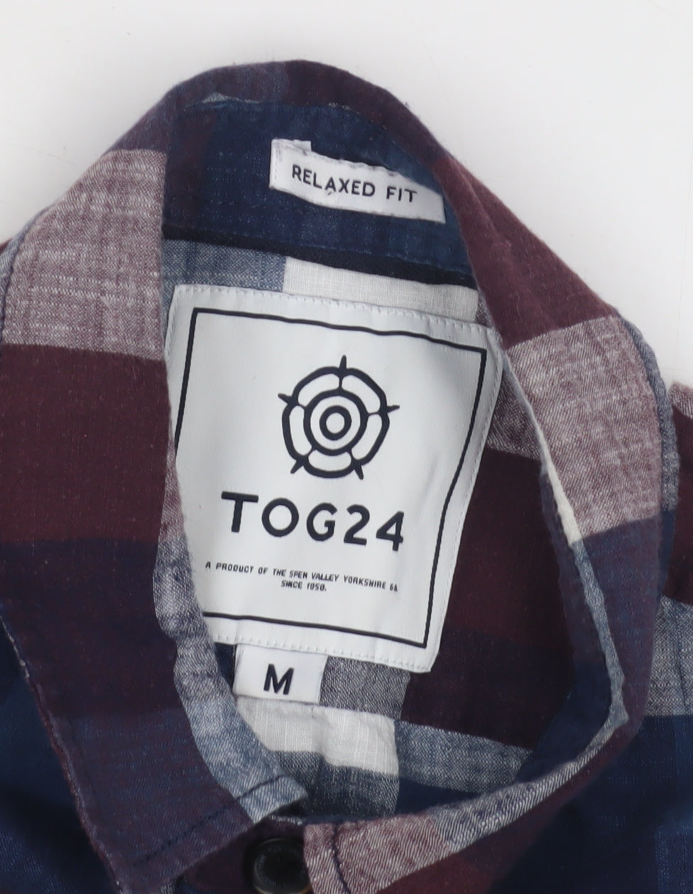 TOG24 Men's Checkered Relaxed Fit Shirt M