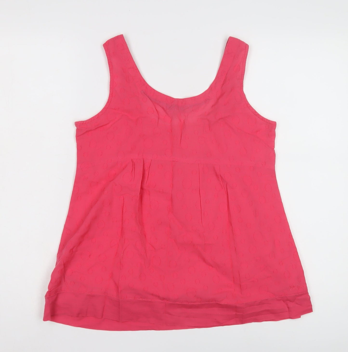 Women's Pink Tank Top, Size 10, Scoop Neck, Casual