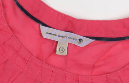 Women's Pink Tank Top, Size 10, Scoop Neck, Casual