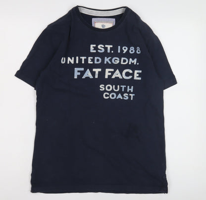 Mens UK Size S Fat Face Blue  T-Shirt