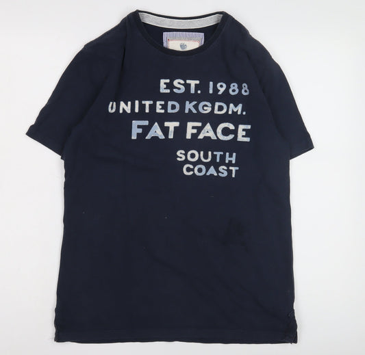 Mens UK Size S Fat Face Blue  T-Shirt