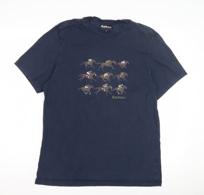 Barbour Men's Black T Shirt M - Casual Solid Style