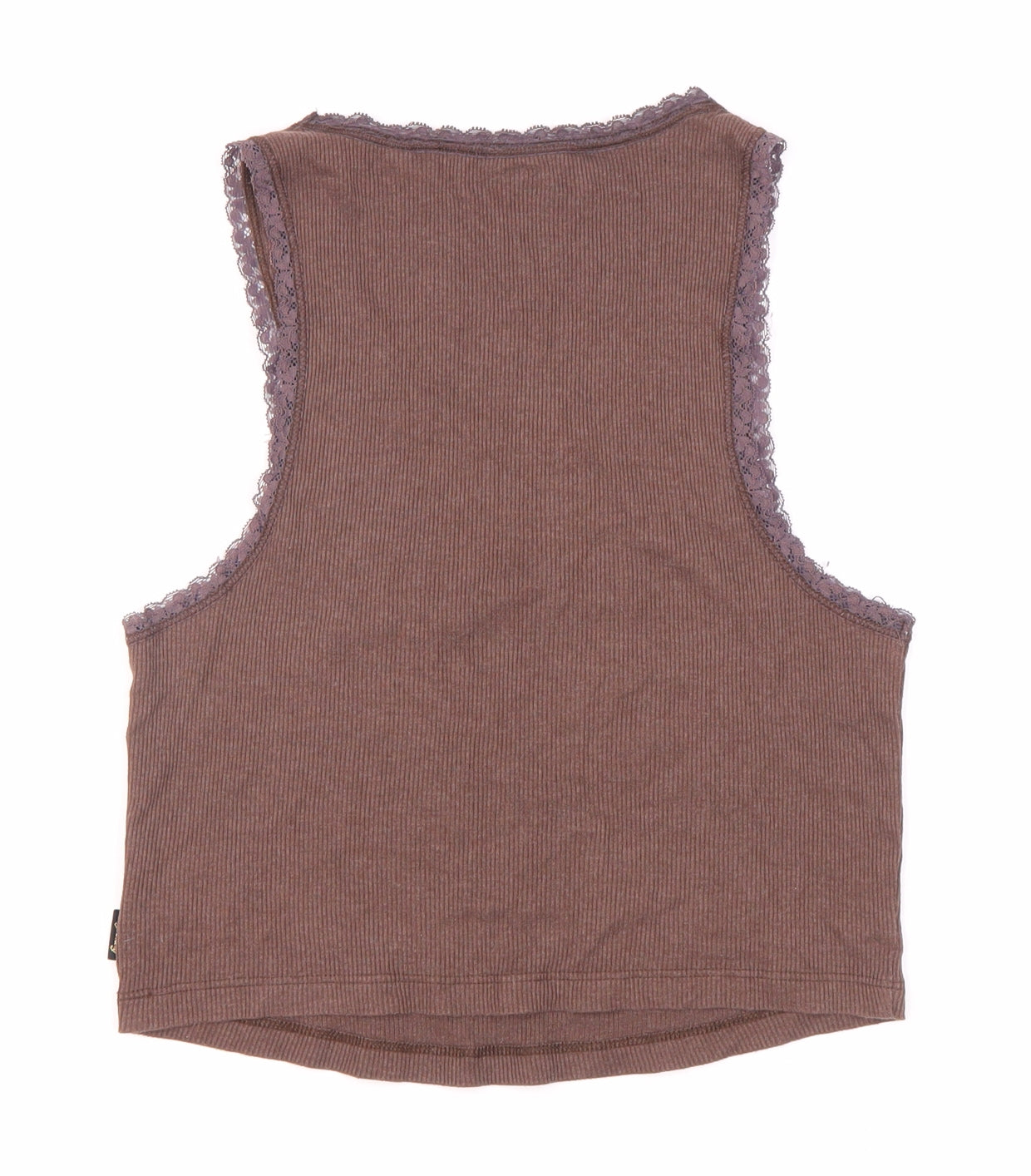 Womens UK Size S Superdry Brown Basic Tank