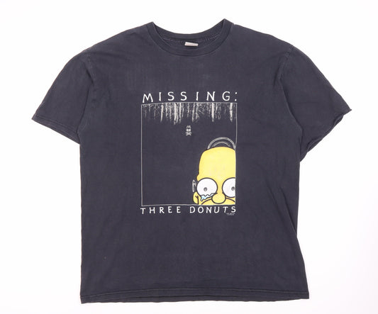 Lee Men’s Black Homer Simpson XL T-Shirt