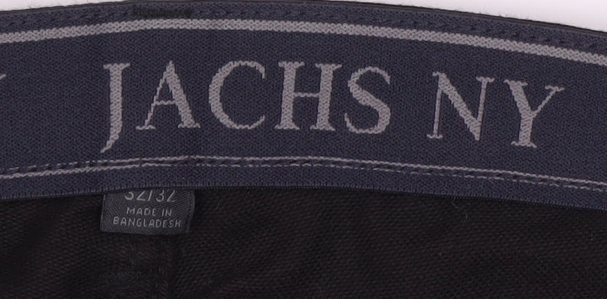 Jachs NY Men's Black Cotton Denim Jeans, Size 32