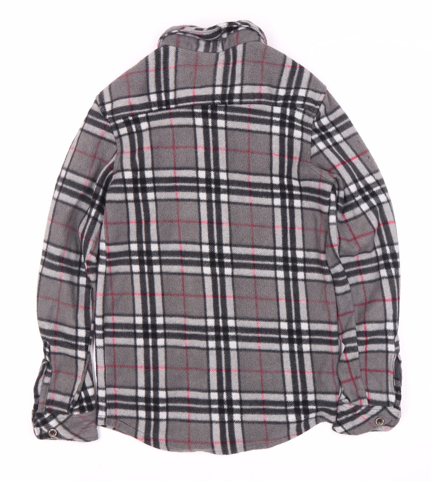 Lee Cooper Men's Grey Check Long Sleeve Shirt Small