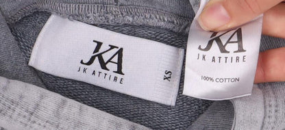 JK Attire Men's Grey XS Pullover Hoodie