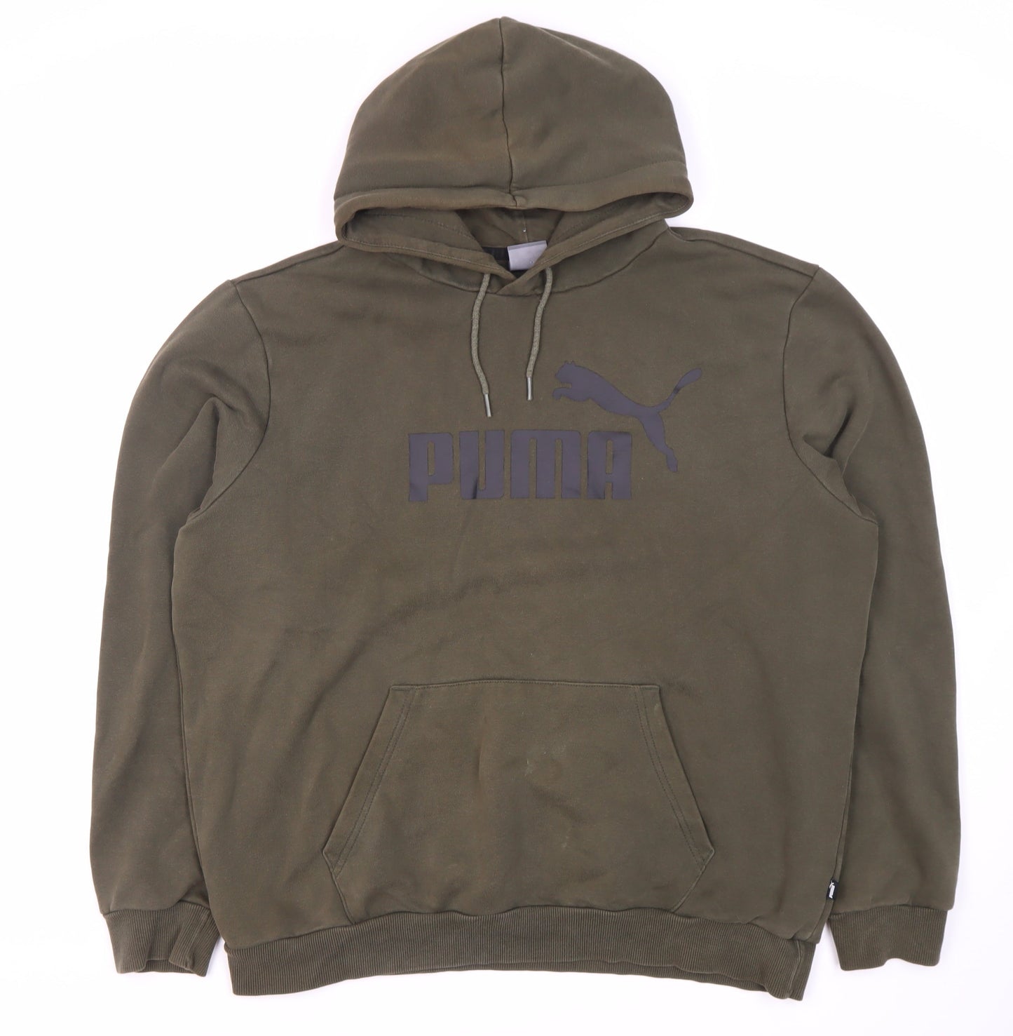 Mens UK Size L PUMA Green Pullover Hoodie
