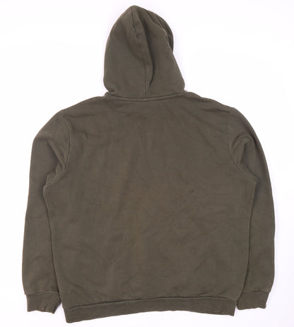 Mens UK Size L PUMA Green Pullover Hoodie