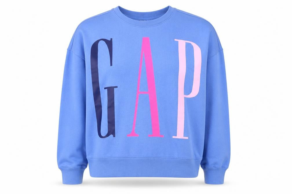 Gap Women's Blue Pullover Sweatshirt L Casual