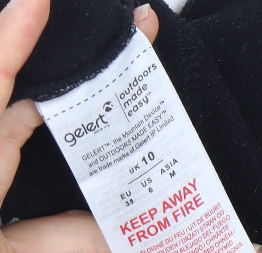 Gelert Women's Black Fleece Zip Sweatshirt Size 10