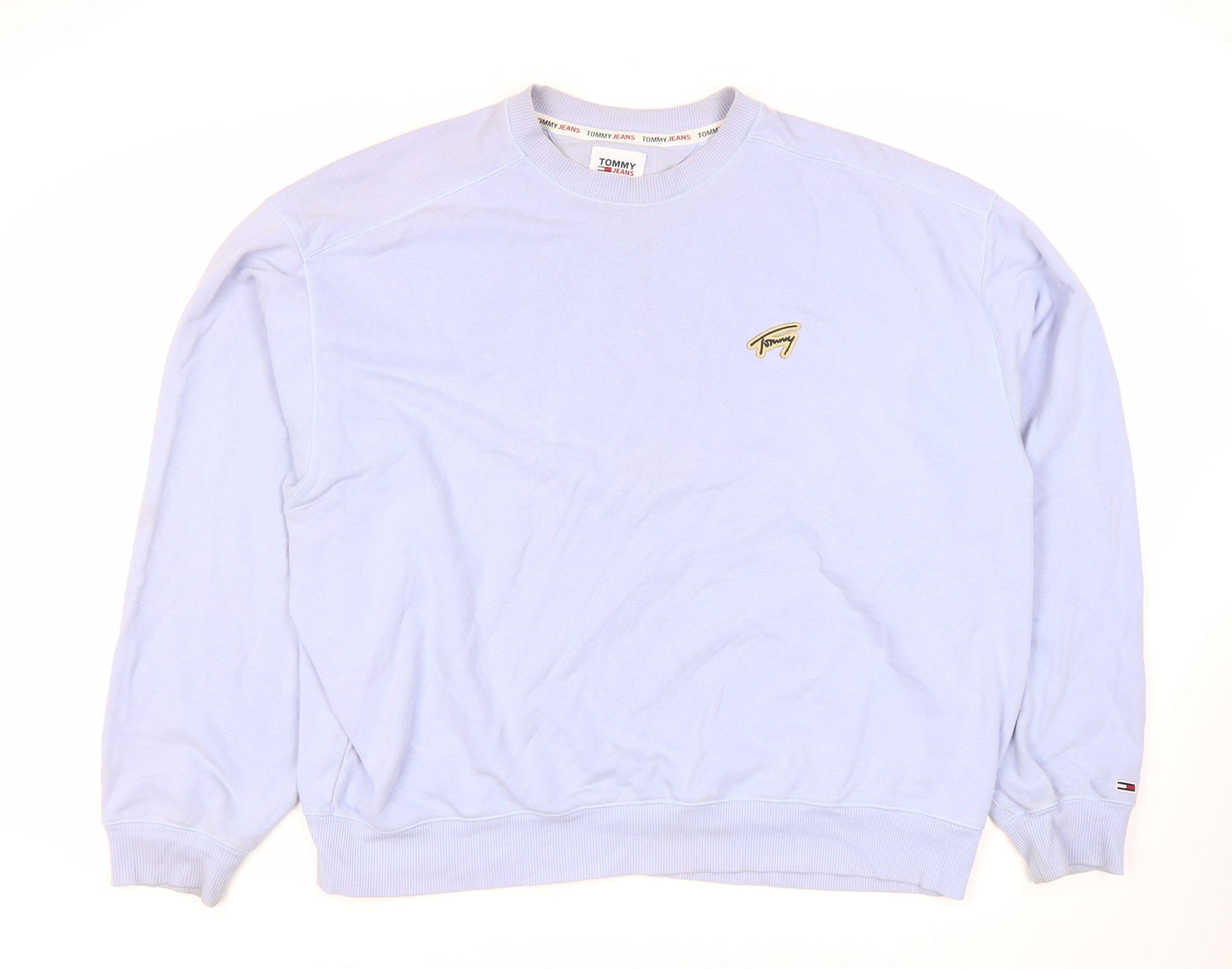 Tommy Jeans Men’s Blue Large Pullover Sweatshirt