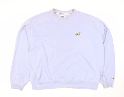 Tommy Jeans Men’s Blue Large Pullover Sweatshirt