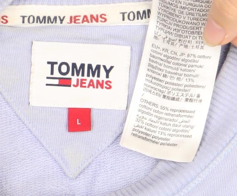 Tommy Jeans Men’s Blue Large Pullover Sweatshirt