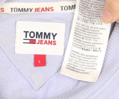 Tommy Jeans Men’s Blue Large Pullover Sweatshirt