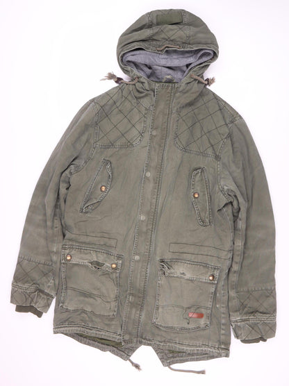 Womens UK Size L Tokyo Laundry Green Military Jacket