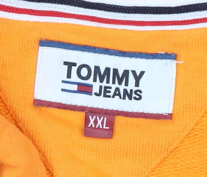 Tommy Jeans Men's Orange 2XL Pullover Hoodie